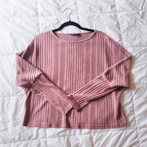2/$8: Dark Blush Pink Longsleeve - Picture 1 of 4